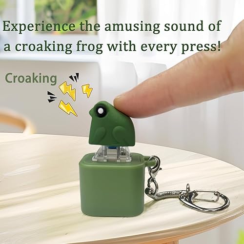 🐸 Frog Mini Mechanical Keychain — The Cutest Click Ever!