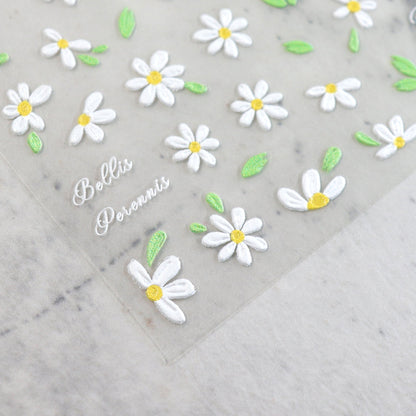 5D Flower Nail Sticker