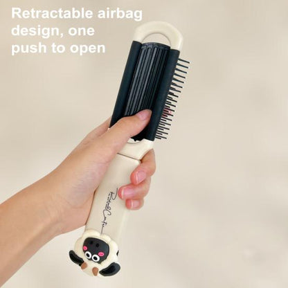Folding Hair Brush With Mirror