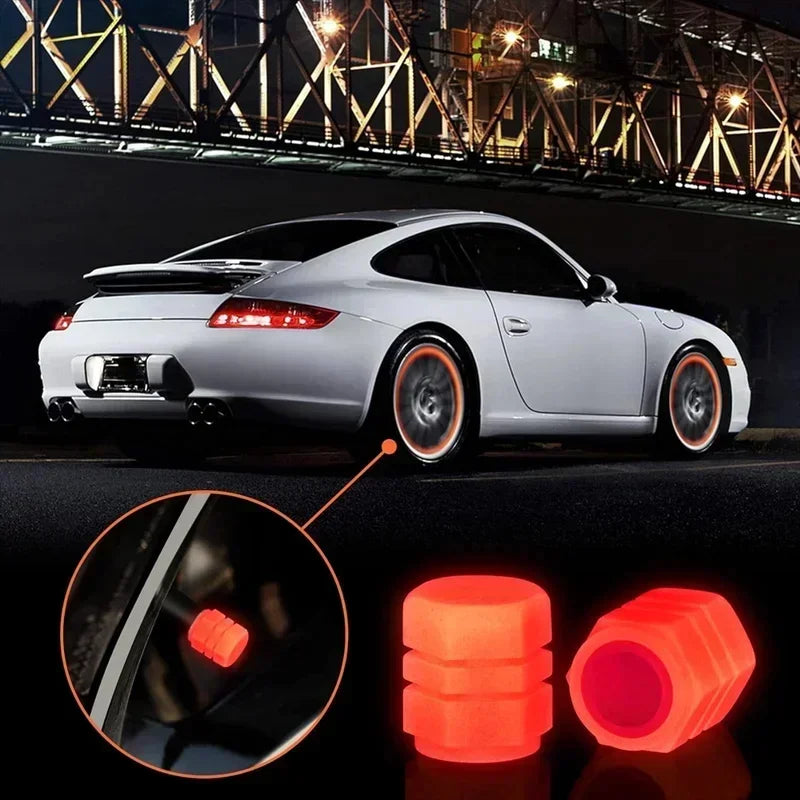 Car & Bike Night Glow Tyre  Caps