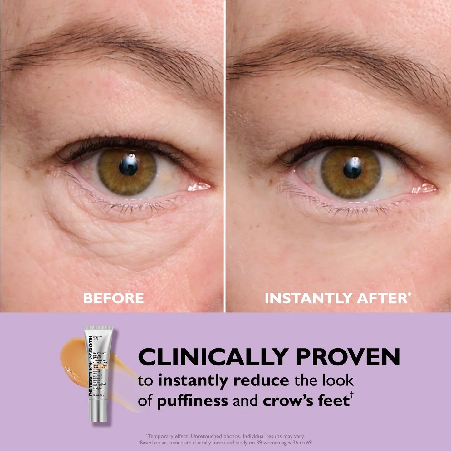 Instant Glamish Eye Temporary Eye Tightener Easy-Wear Formula