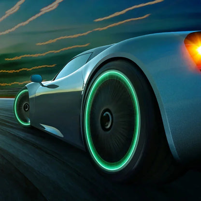 Car & Bike Night Glow Tyre  Caps