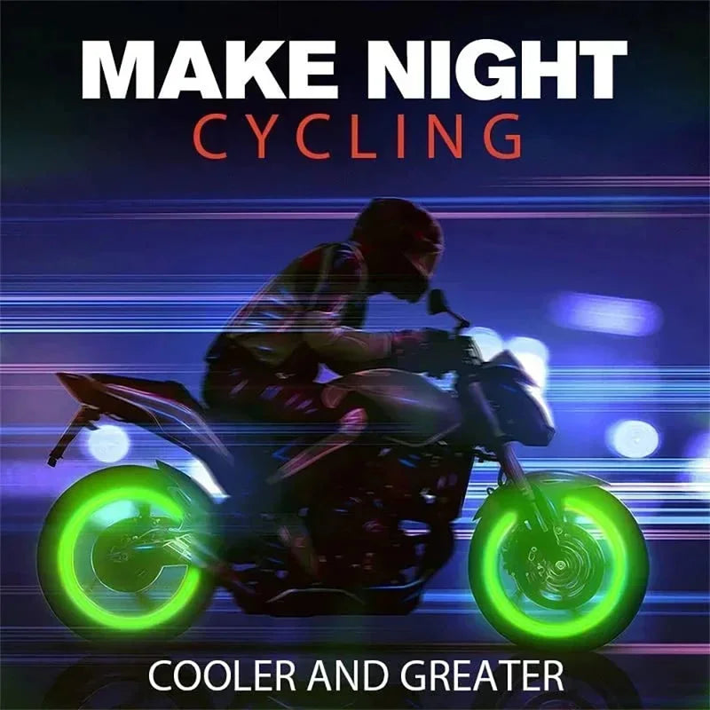 Car & Bike Night Glow Tyre  Caps