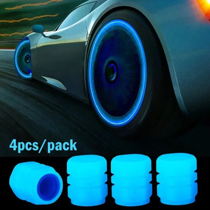 Car & Bike Night Glow Tyre  Caps