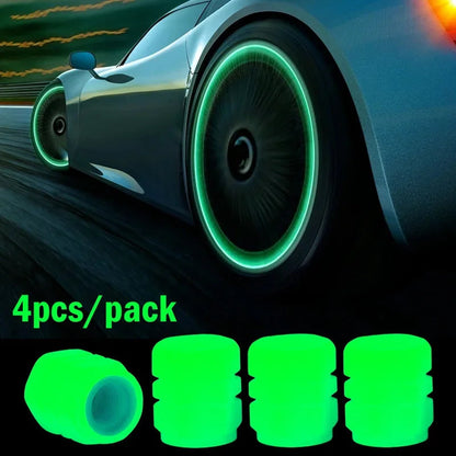 Car & Bike Night Glow Tyre  Caps
