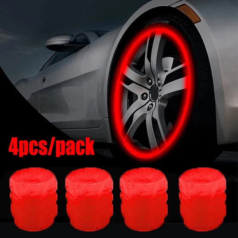 Car & Bike Night Glow Tyre  Caps