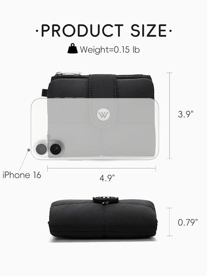 Puffer Small Wallet for Women RFID Blocking Card Holder
