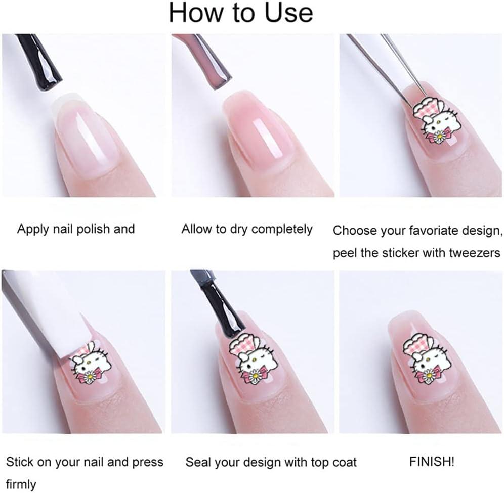 Flower Nail Stickers