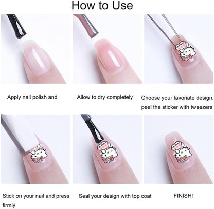 Flower Nail Stickers