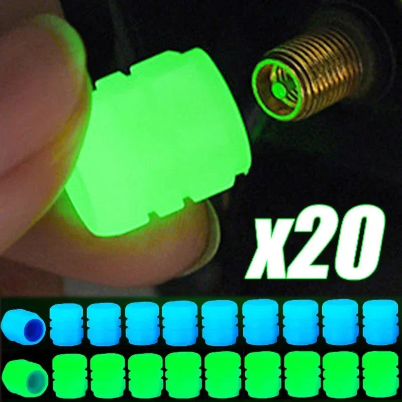 Car & Bike Night Glow Tyre  Caps