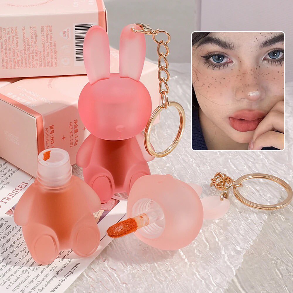 Rabbit Keychain Matte Lip Gloss