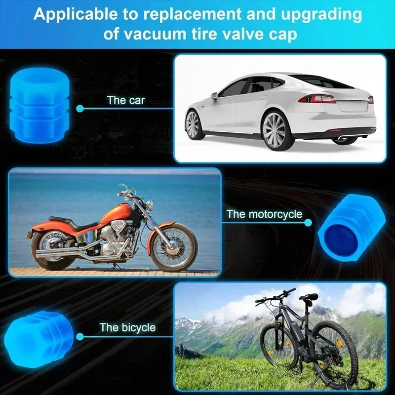 Car & Bike Night Glow Tyre  Caps