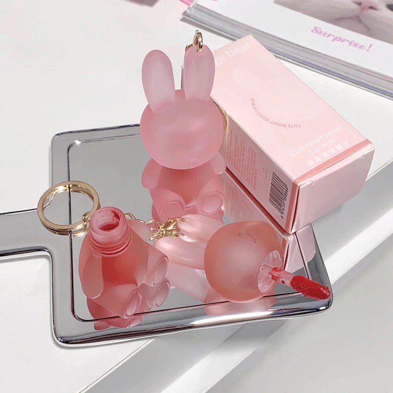 Rabbit Keychain Matte Lip Gloss