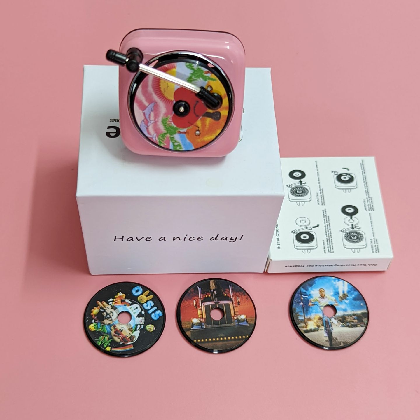 Creative Vinyl Record Spinner Stress Relief Gadget