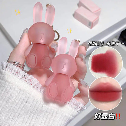 Rabbit Keychain Matte Lip Gloss