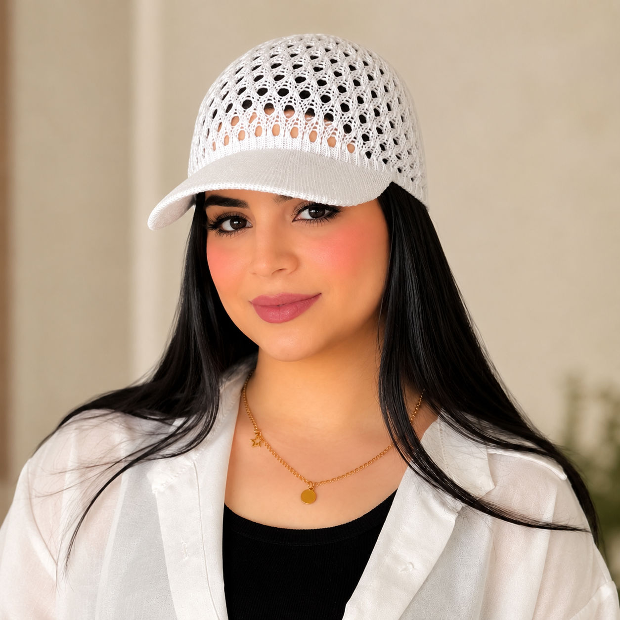Open Weave Summer Cap