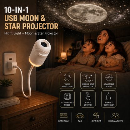 12-in-1 Galaxy Projector Night Light With 12 Projection Discs | 100% Original