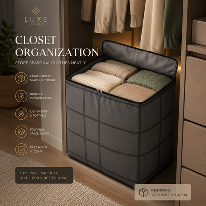 Large Foldable Storage Bag for Bedding & Clothes