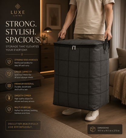 Large Foldable Storage Bag for Bedding & Clothes