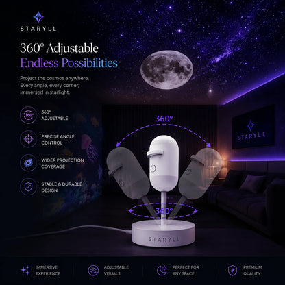 12-in-1 Galaxy Projector Night Light With 12 Projection Discs | 100% Original