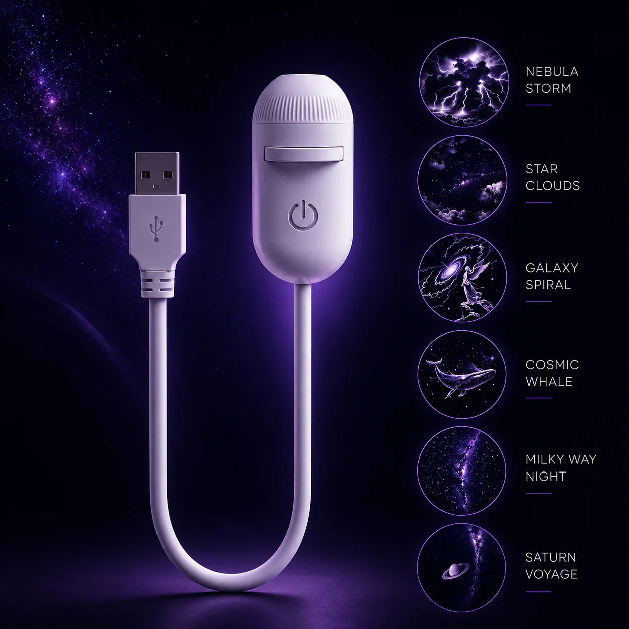 12-in-1 Galaxy Projector Night Light With 12 Projection Discs | 100% Original