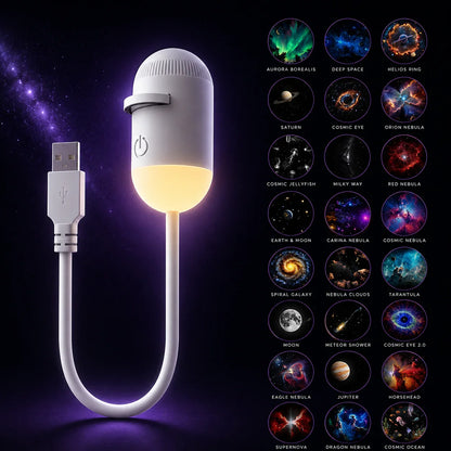 12-in-1 Galaxy Projector Night Light With 12 Projection Discs | 100% Original