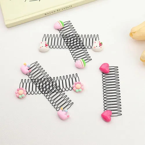Girls Flower Bow Hair Comb