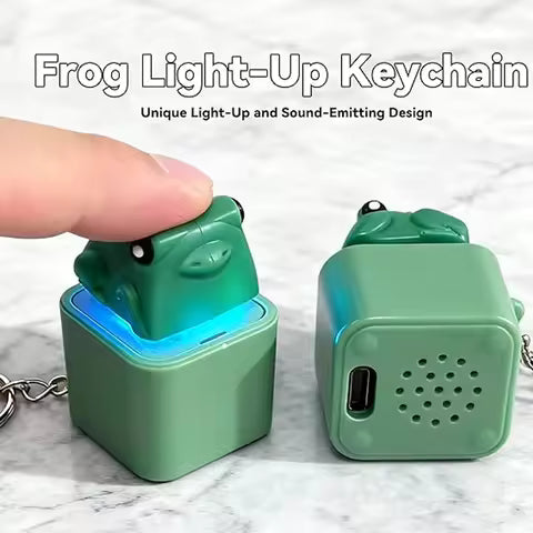 🐸 Frog Mini Mechanical Keychain — The Cutest Click Ever!