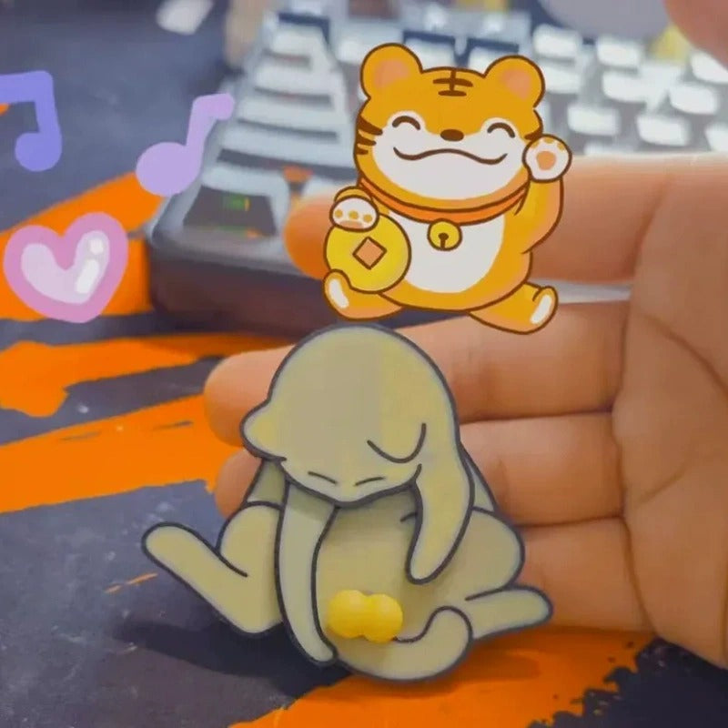 Funny Cat Keychain