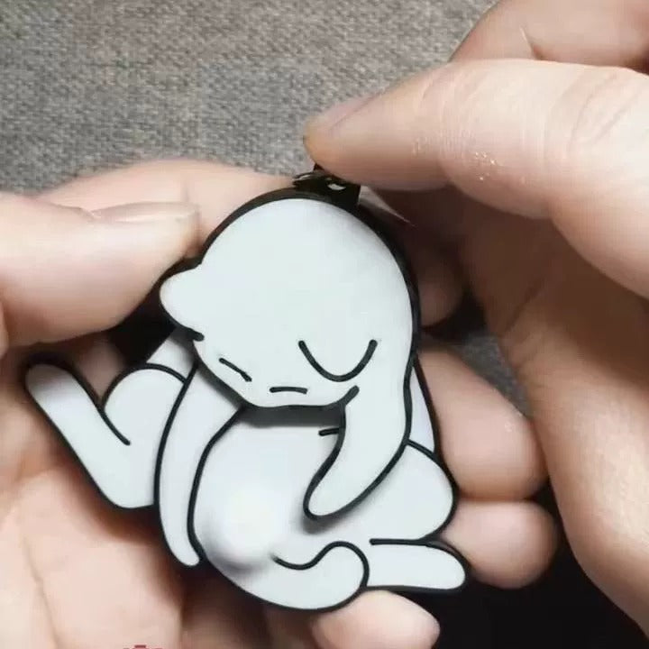 Funny Cat Keychain